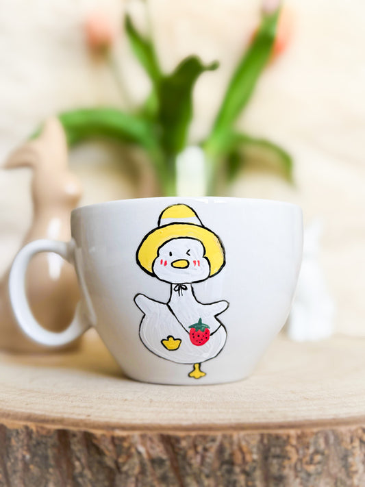 DIY-Malkeramik-Set: Cappuccino Tasse