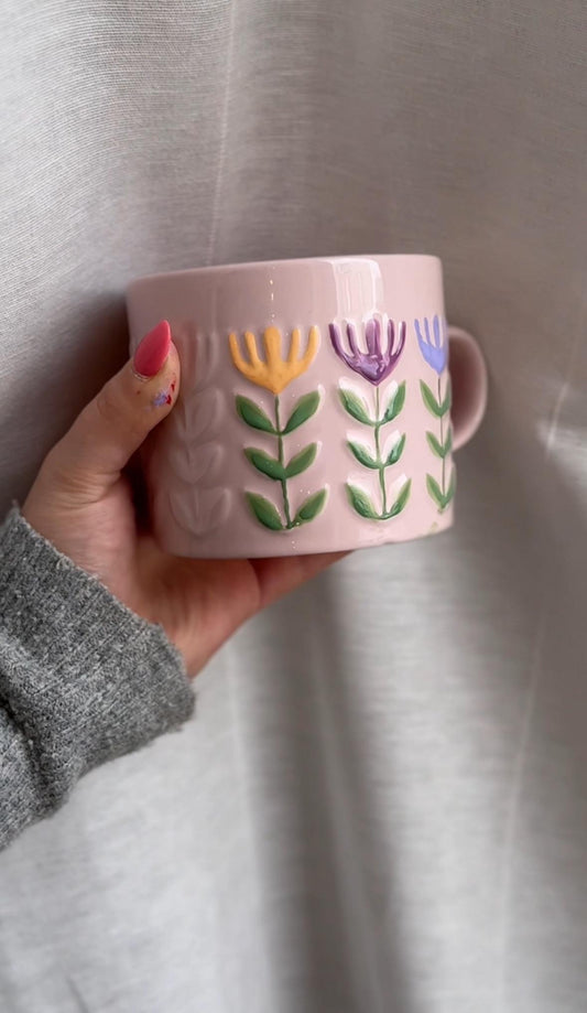 Frühlingsspecial – DIY Blumentasse in Rosa